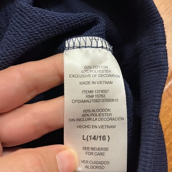 NWT Champion hoodie navy color Size L - Picture 7 of 9